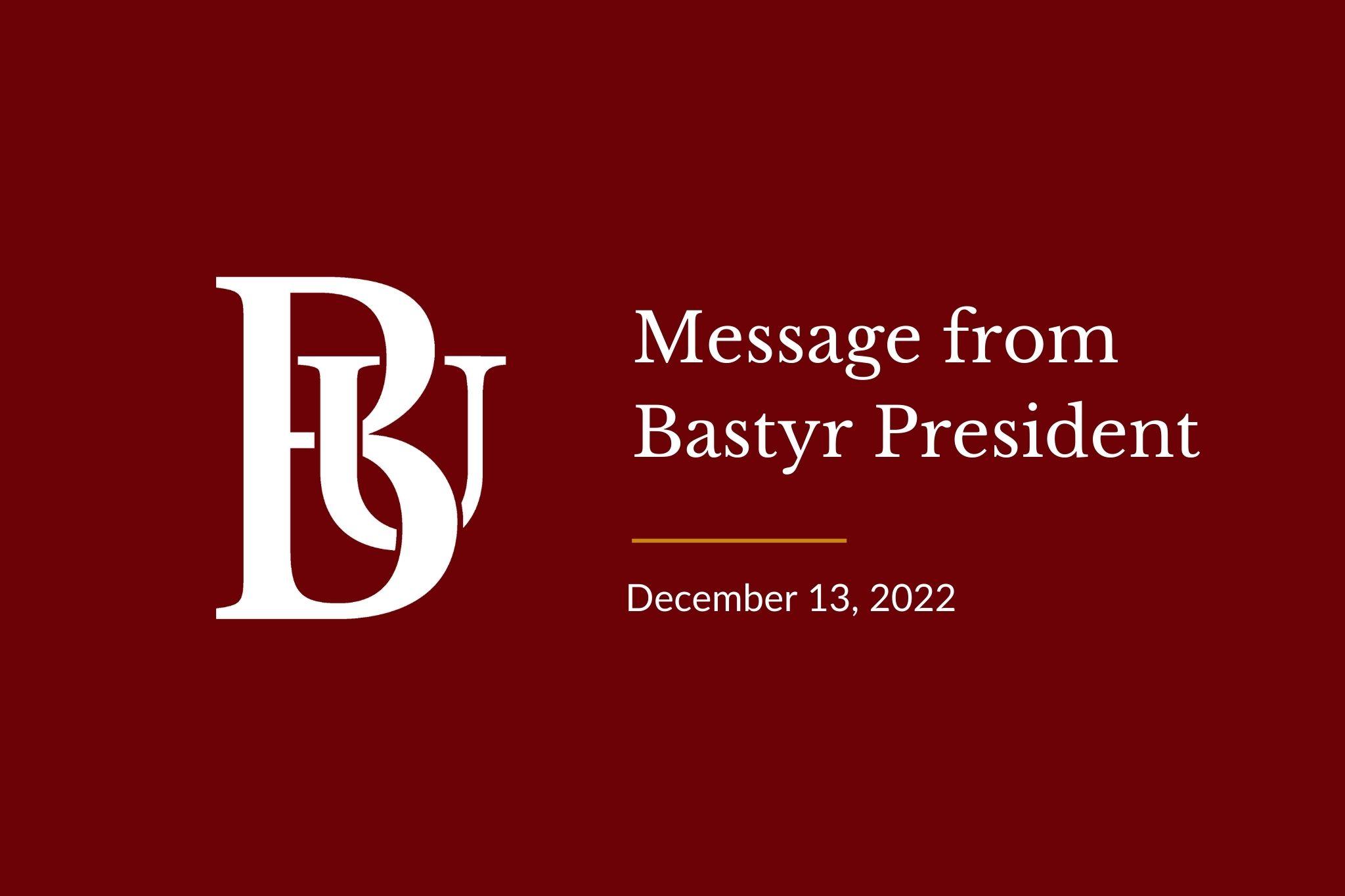 president's message