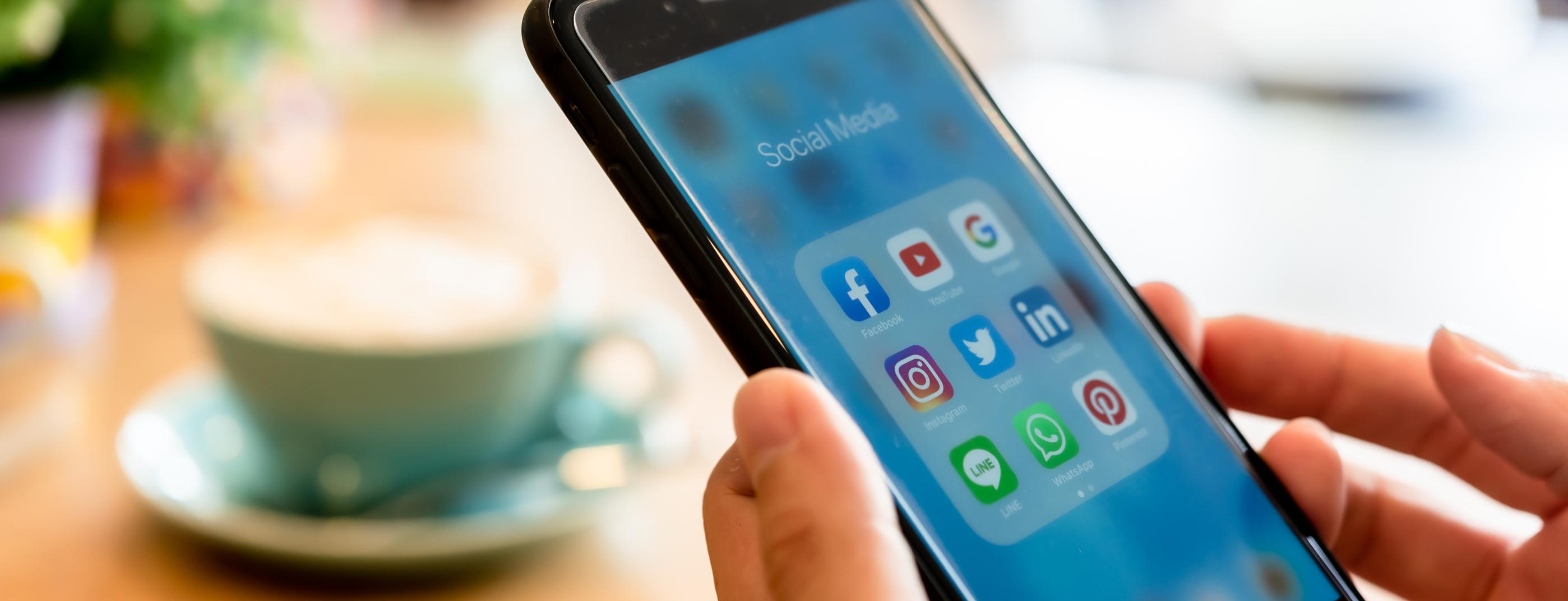 an iphone screen displaying social media