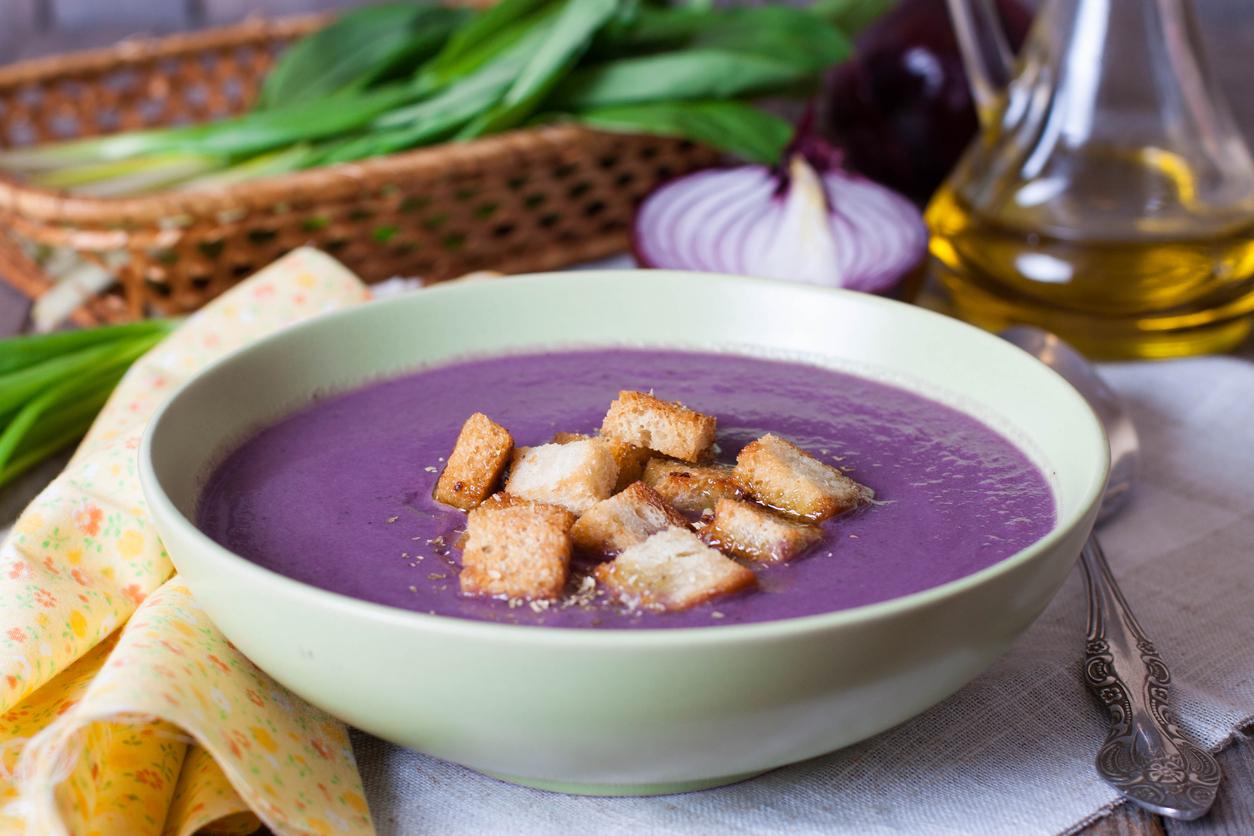 purple soup