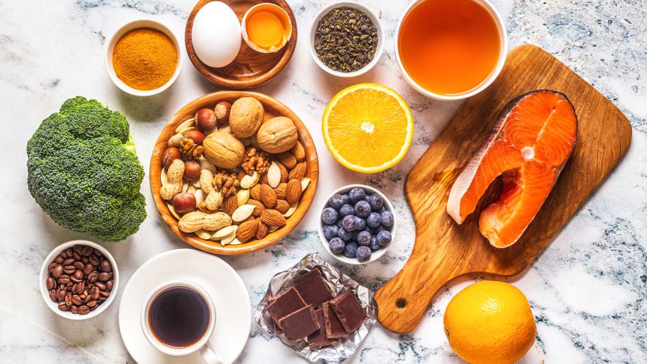 assortment of foods on countertop