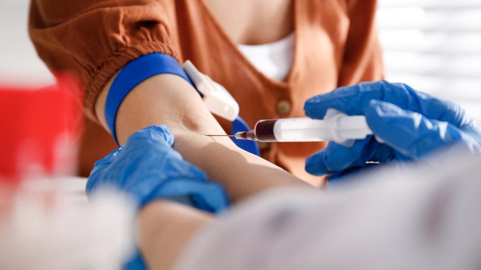 person getting blood drawn