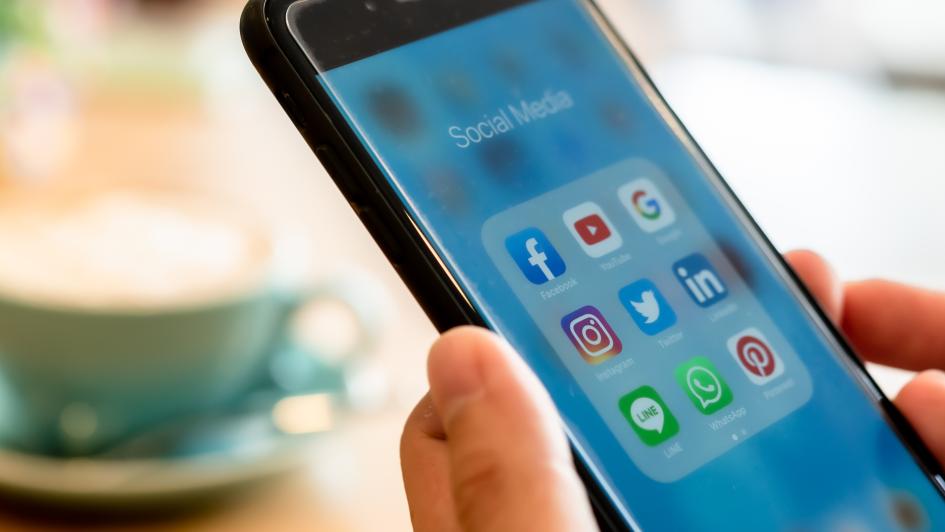 an iphone screen displaying social media